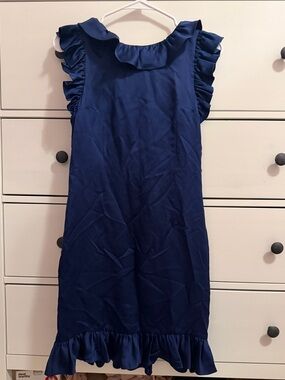 Anthropologie silk ruffle mini‎ dress size 0